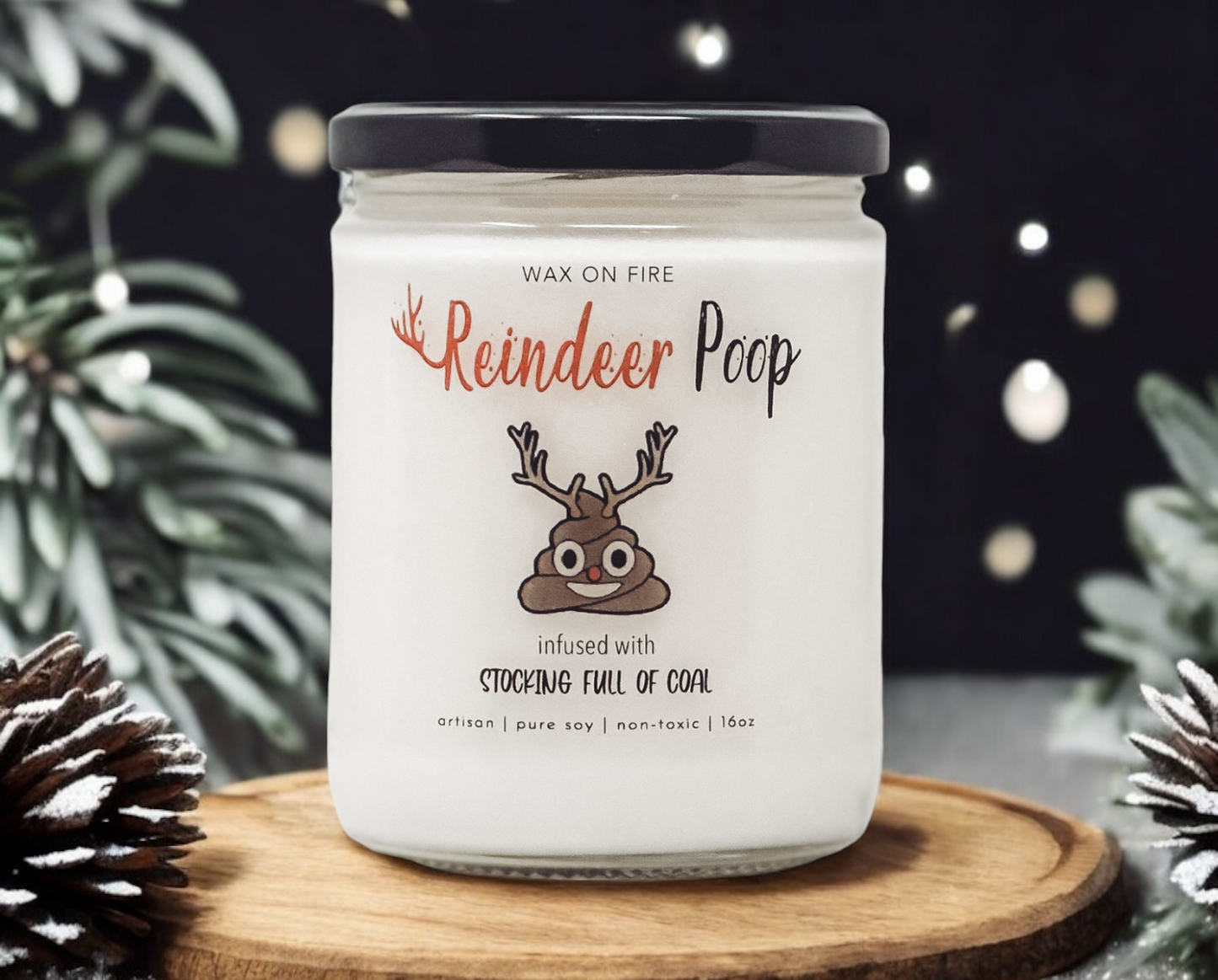 Reindeer Poop | Non-Toxic Soy Candle