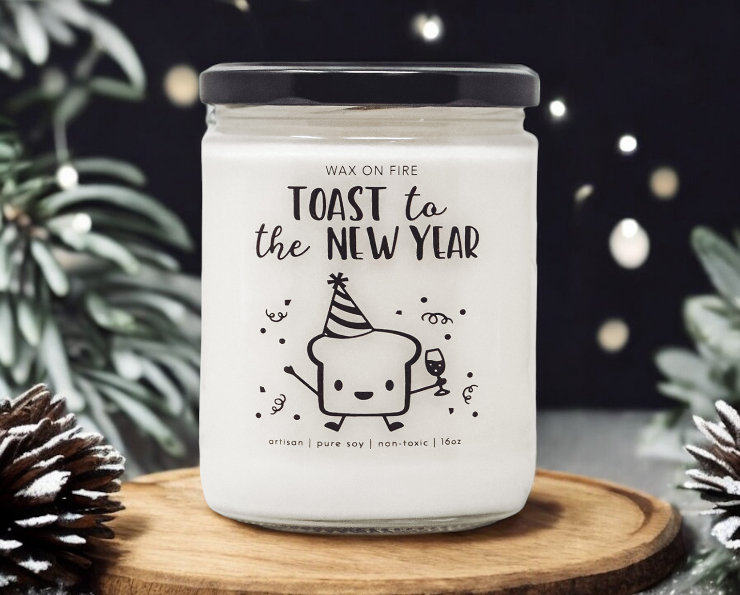 Toast To The New Year | Non-Toxic Soy Candle